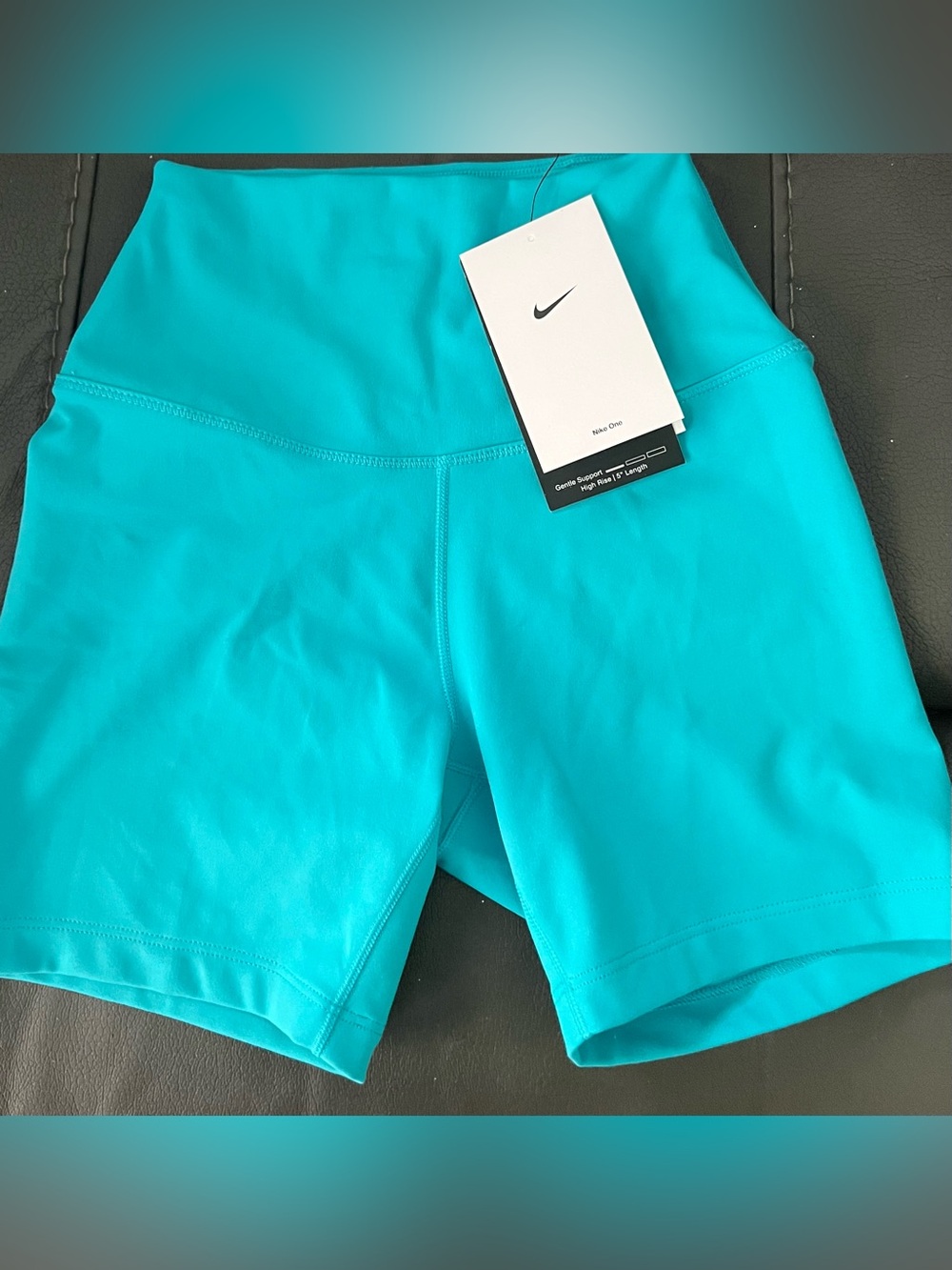 Nike Women’s High-Rise Teal Bike Shorts